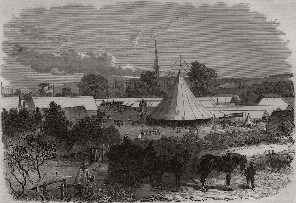 Bath & West of England Agricultural Society meeting at Salisbury. Showyard 1866